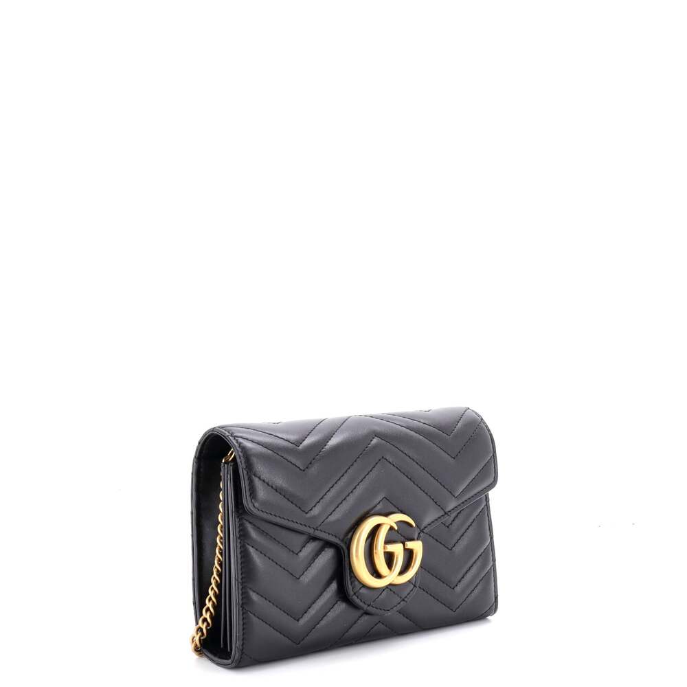 Gucci Gg Marmont Chain Wallet Matelasse #249568G10B - Picture 2 of 7
